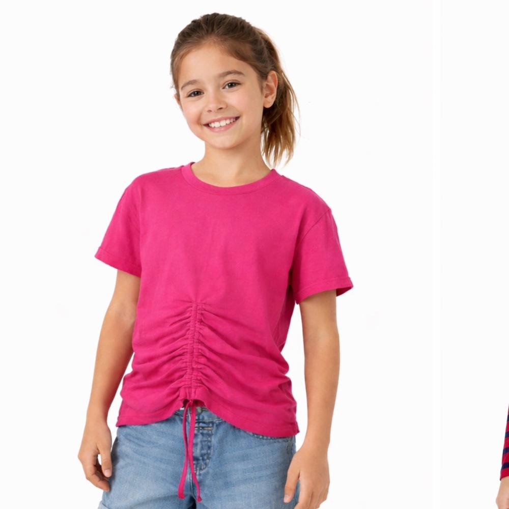 Sanctuary Kids Pink Ruched Top